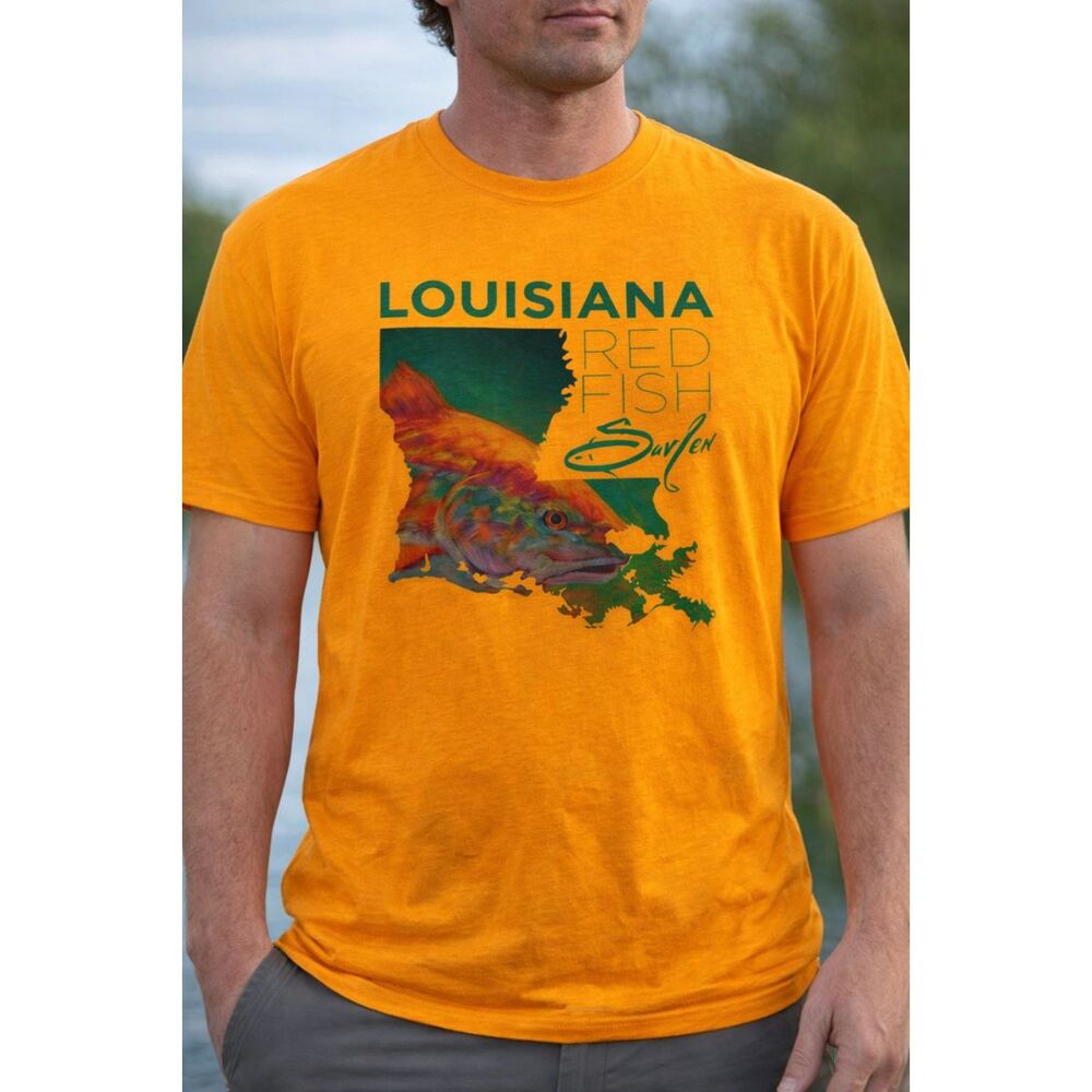 Louisiana Redfish T-Shirt Savlen Levelwear Richmond Tee NWT Sizes S-XXL